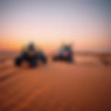 Thrilling Desert Experiences in the UAE Desert adventure showcasing dune bashing