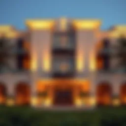 Luxurious exterior view of Trump Estates in Dubai showcasing modern architecture