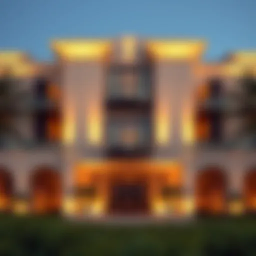 Luxurious exterior view of Trump Estates in Dubai showcasing modern architecture