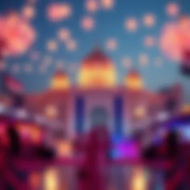 Celebrating UAE Public Holidays A vibrant illustration representing the spirit of UAE public holidays