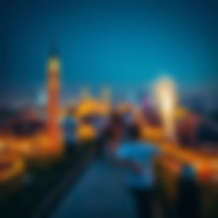 Diverse Celebrations Across Emirates A scenic view showcasing the diversity of the emirates during holiday celebrations