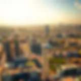 Aerial view of Al Jazeera Al Hamra showcasing its urban landscape