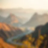 A scenic view of Hatta surrounded by mountains