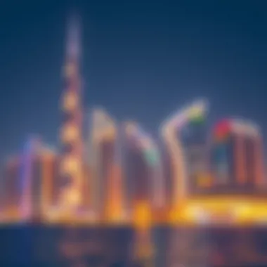 Dubai skyline with modern architecture