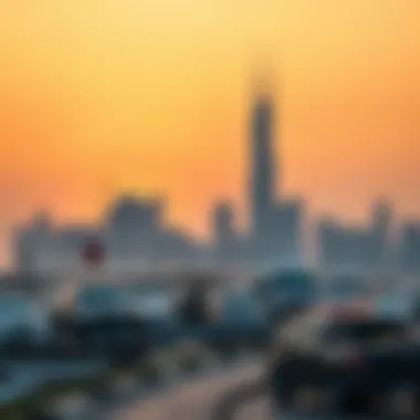 Deira Skyline at Sunset The iconic skyline of Deira, Dubai at sunset