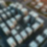 Aerial view of اسكان زايد showcasing the residential layout