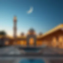 Crescent moon symbolizing the start of Ramadan