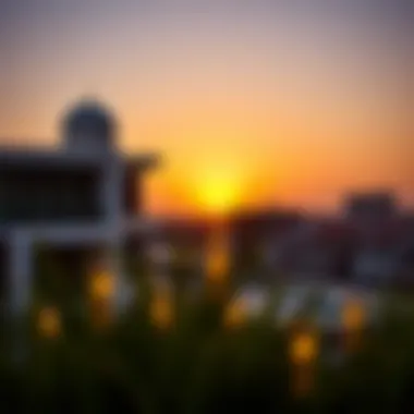 Breaking the Fast Sunset marking the end of fasting