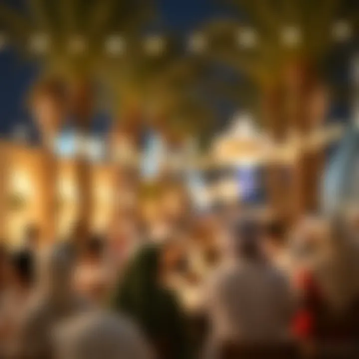 Cultural gathering during iftar in Dubai