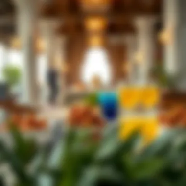 Traditional iftar spread with dates and drinks