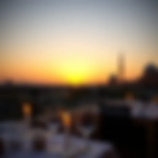 A serene sunset marking the end of the fast