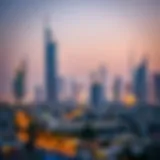 Dubai skyline showcasing residential developments
