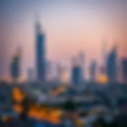 Dubai skyline showcasing residential developments