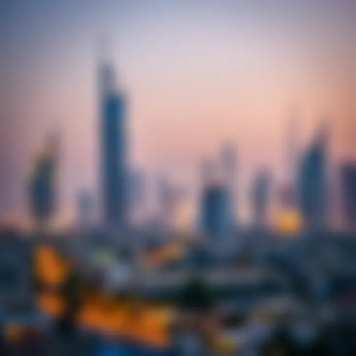 Dubai skyline showcasing residential developments