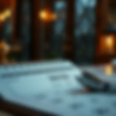 Ramadan Calendar Planning A calendar page turned to the month of Ramadan, symbolizing the importance of time and planning for suhoor.