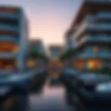 Stunning architectural design of a marina house in Dubai