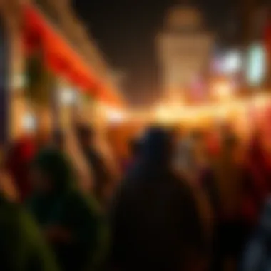 Vibrant community gathering celebrating Eid in the UAE