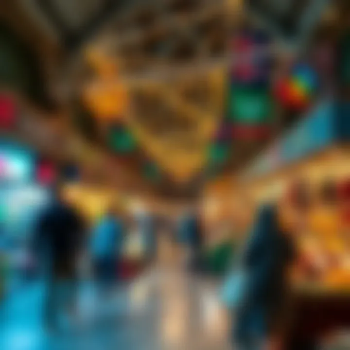 A busy marketplace showcasing Eid shopping in the UAE