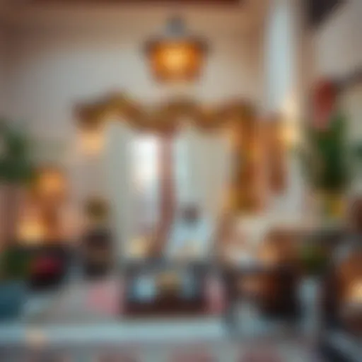 Festive decorations adorning a traditional UAE home during Eid