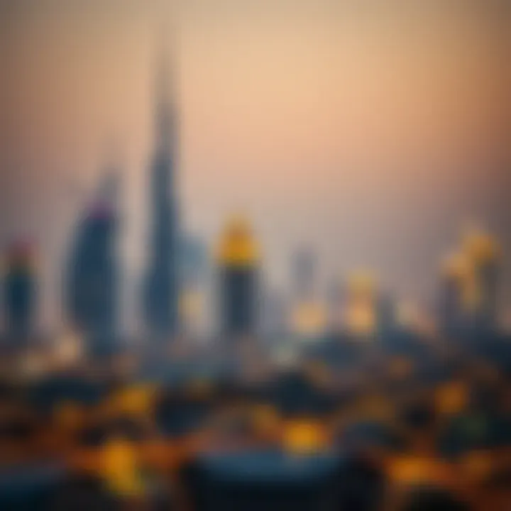 Stunning skyline view of UAE during the festive season