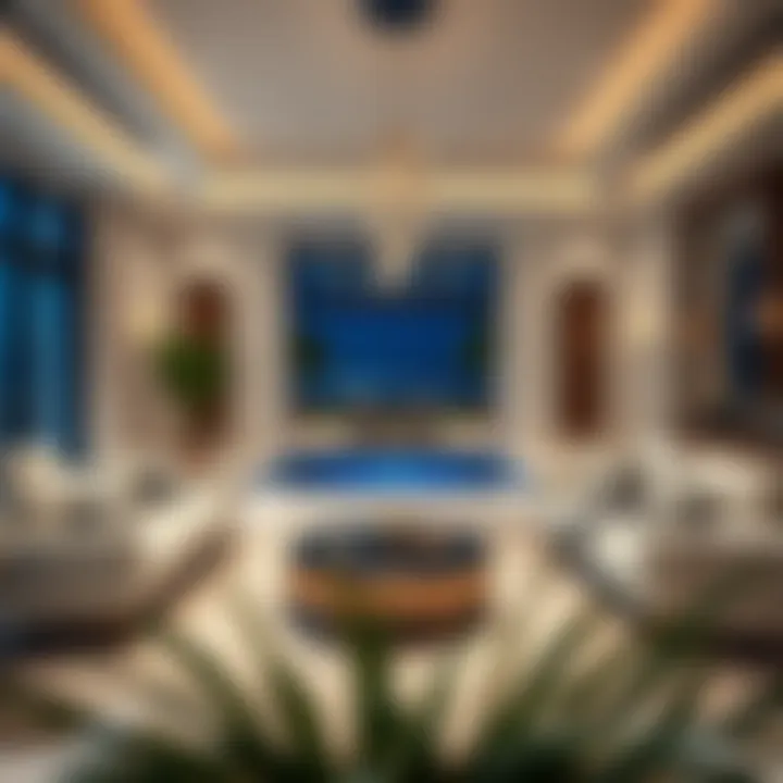 Elegant luxury property interior with modern design