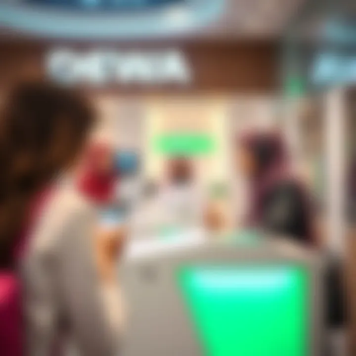 Customer service desk at a DEWA center